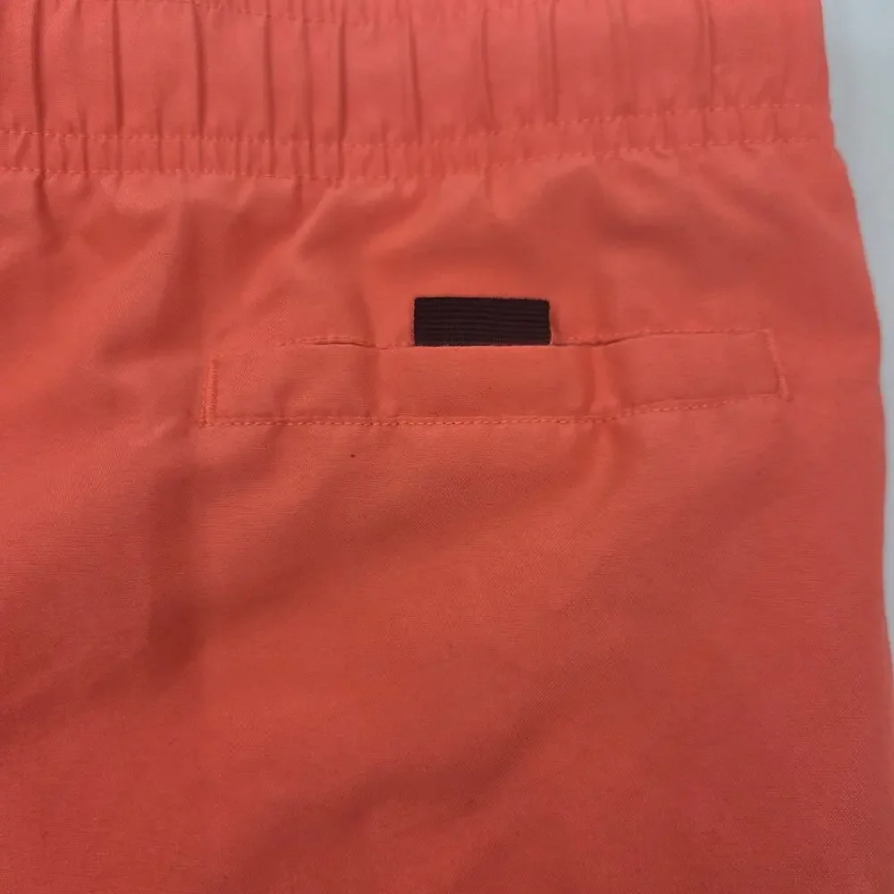 Nike Boys Swim Trunks Size Medium (9–11 Years) Bright Coral Orange Swoosh Board